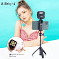 Miniatyrbilde 7 av 11: VL81 LED Video Lys Kamera Lys 3200-5600K 850LM 6.5W Med Kald Shoe Mini Vlog Fill Light 3000mAh Panel Lampe