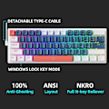 Miniatyrbilde 5 av 7: Mini Mekanisk Tastatur 60% Form Factor 61Keys Gaming Keyboard