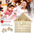 Miniatyrbilde 7 av 7: Jul tre ferie pynt LED lys 24 dager nedtelling advent kalender pynt