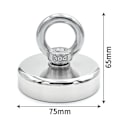 Pikkukuva 7 / 7: Super vahva neodyymi kalastus magneetti koukut N52 heavy duty magneetti upotettu reikä silmukkapultti