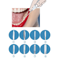 Miniatyrbillede 5 af 6: 8 stk. Set Dental Luxating Lift Elevatorer Clareador Buet Root Extracting Tandlæge Kirurgisk Instrument