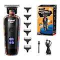 Miniatyrbild 1 av 5: Digital Display Professionell Barber Pusher För Män Hår Clipper
