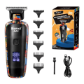 Miniatyrbilde 1 av 5: Digital Display Professional Barber Pusher For Men Hår Clipper