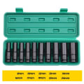 Miniatyrbilde 4 av 8: 10stk 1/2" Drive Deep Impact Socket Set Drive Metric Nurch Socket