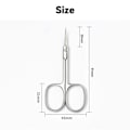 Miniatyrbillede 5 af 6: Cuticle Nipper Rustfrit Stål Buet Tip Tynd Klingen Neglebånd Saks Negleklippere
