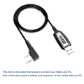 Miniatyrbild 6 av 7: USB Programmering Kabel Med CD för Baofeng UV-5R 82 888S UV-S9PLUS UV-13 16 17 21 Pro Quansheng UV-K5 5R Plus Walkie  Talkie Radio
