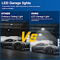 Miniatyrbilde 7 av 7: 180W LED Garasje Lys 18000LM 6500K Deformerbar Tak Belysning