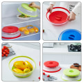 Miniatyrbillede 4 af 5: Mikroovn Splatter Dæk Opvarmning Foldning Betræk Silicone Friskholdende Dæk