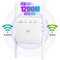Miniatyrbillede 2 af 7: Trådløs WiFi Repeater 2.4G 5GHz Wifi Signal Forstærker Extender Router Netværk Wlan WiFi Repetidor