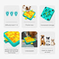 Miniatyrbilde 4 av 7: Hund puslespill leke hunder hjerne utdanning mentalt stimulering leker valp godter mat mater dispenser