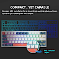 Miniatyrbilde 2 av 7: Mini Mekanisk Tastatur 60% Form Factor 61Keys Gaming Keyboard