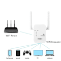 Miniatyrbild 2 av 5: 2,4G 5Ghz Trådlös WiFi Repeater Wi Fi Signal Booster 300M 1200Mbps WiFi Förstärkare 5G Wi-Fi Långräckvidd Extender