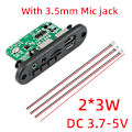 Miniatyrbild 8 av 8: DC 5V 10W Bluetooth 5.0 Stereo DIY Bil MP3 Spelare Dekoder kort