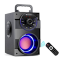 Miniatyrbild 1 av 2: Bluetooth Högtalare Bärbar Trådlös Stereo Subwoofer Bas Big Column Support FM Radio Fjärr Kontroll