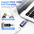 Pikkukuva 2 / 6: USB4.0 Thunderbolt3 Magnetic USB C To Type C sovitin 140W 40Gbps nopea lataus magneetti lataus muunnin kaapeli