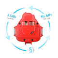 Miniatyrbillede 2 af 7: Genopladeligt batteri til Makita Power Tool 6317D 8270D batterier