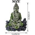 Miniatyrbilde 2 av 6: Buddha Statue Harpiks Håndverk Fisk Reker Hus Akvarium Fisk Tank Landskapsarbeid Dekorasjon Ornament