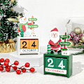 Miniatyrbilde 2 av 8: Jul tre kalender pynt nedtelling nisse nissen snømann diy for bordplater pynt