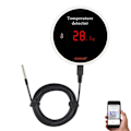 Miniatyrbillede 1 af 6: Wifi Temperatur Sensor 3m Tråd Probe Digital Smartlife Termometer