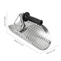 Miniatyrbilde 5 av 6: Best kvalitet Strand Skattejakt Sand Scoop for Metal Detektering Rustfritt Stål med Heksaeder 7Mm Hull Rask Sikting Metall Detektor