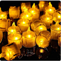 Miniatyrbillede 3 af 4: 48 stykker flammefri led stearinlys til hjem jul fest bryllup pynt