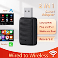 Pikkukuva 2 / 8: Langallinen Wireless CarPlay sovitin 2in1 Smart Box Plug and play Auto Connect Wireless
