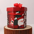 Miniatyrbild 10 av 11: 10 bitar jul fest present box med portabelt rep jul present papper box för kaka godis äpple god jul förpackningar tillbehör