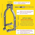 Miniatyrbillede 5 af 5: Sølv Firkantet Hul Bor Bit Adapter Til Installation Og Demontering -Mortisering Vedhæftning Til Bor Press,