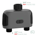 Miniatyrbild 8 av 8: 2-vägs vatten timer smart magnet ventil automatisk bevattning