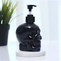 Miniatyrbillede 5 af 5: Creative Skull Liquid Sæbe Dispensere Sort Plastic Hånd Desinfektionsmiddel Pumpe Flasker Shampoo Lotion Flaske