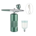 Miniatyrbild 3 av 9: Rosa Mini luft kompressor kit luftborste färg spray pistol luftborste för nagelkonst tatuering hantverk