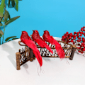 Miniatyrbillede 5 af 9: 3 stykker jul simulering fugle glimmer fjer fugle figurer juletræ dekoration