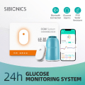Miniatyrbilde 7 av 7: Sibionics Blod Glukose Måler 24t Sanntid Overvåking Tester Diabetes Suger Sensor Helse Monitorer For Hjem Scanner