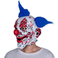 Miniatyrbild 3 av 3: Clown Mask Halloween Skrämmande För Masquerade Latex Huvudbonad  Dräkt