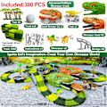 Miniatyrbilde 8 av 8: Jernbane Racing Bor Lekesett Educational DIY Bend Flexible Race Track Elektronisk Blits LED Lys Bil Leker For Barn