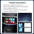 Pikkukuva 3 / 4: USB Langaton CarPlay Dongle Langallinen Android Auto AI Box Mirrorlink Auto Multimedia soitin