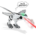 Miniatyrbillede 4 af 5: Hvid Spray Elektrisk Mekanisk Dinosaur Legetøj Intelligent Dragon Model Pterosaurs Dinosaur World Legetøj