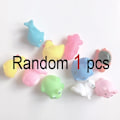 Miniatyrbillede 9 af 9: Kawaii Simulation Gummi Guldfisk Baby Bad Vand Lege Spil Legetøj