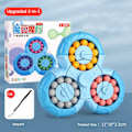 Miniatyrbillede 7 af 9: Roterende Magisk Bean Terning Fingerspids Legetøj Børn Puslespil Kreativt Interaktivt Spil Fidget Spinnere