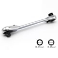 Miniatyrbillede 2 af 5: Mini 1/4inch Double Ended Quick Socket Ratchet Nøgle Stang Skruetrækker Bit Hånd værktøj