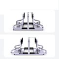Miniatyrbillede 4 af 7: Lodret laptop stander holder foldbar aluminium notebook stander laptop tablet stander understøttelse