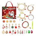 Miniatyrbillede 3 af 3: Advent jule armbånd til 24 dage nedtælling fest smykker håndværk kit barn gave