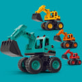 Miniatyrbild 2 av 8: Barn's Stora Lastbilar Plast Engineering Bil Dumper Lastbil Kran Grävmaskin Modell Tröghet Fordon Bil leksaker