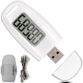 Miniatyrbild 1 av 6: 3D Pedometer for Walking, Simple Walking Step Counter USB Rechargeable Step Tracker with Backlight