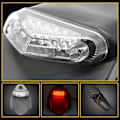 Miniatyrbilde 2 av 6: Motorsykkel bak skjerm bak lys smuss sykkel 12V LED
