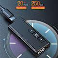 Miniatyrbilde 8 av 9: Bluetooth Aux Adapter Trådløs Bil BT Mottaker Digital Display Jack Lyd Musikk Mic Handsfree