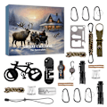 Miniatyrbillede 7 af 7: Jul advent kalender overlevelse værktøj sæt 24 dage 2024 jul nedtælling kalender