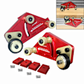 Miniatyrbillede 2 af 6: 1 par clear-cut præcision lager guider træbearbejdning sav bord leje rulle fodring lok brætter sikkerhed fremdrift hjælpe værktøj