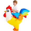 Miniatyrbillede 1 af 4: Børn hane flamingo cosplay oppustelig kostume dyr anime kjole dragter