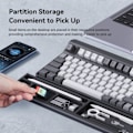 Miniatyrbild 6 av 6: Tangentbord handled stöd dyna ergonomiskt mjukt minne skum stöd skrivbord förvaring box lätt skrivande smärtlindring